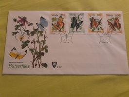 Rare enveloppe premier jour Papillons RDA 1990 collection!