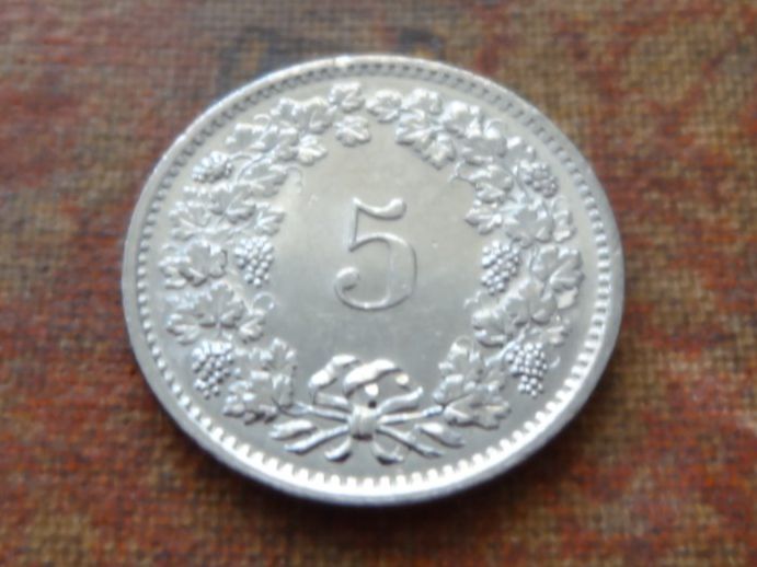 Alle Münzen: 5 Rp. 1970 – Gebraucht aus Romanel-sur-Lausanne von Swift13 1