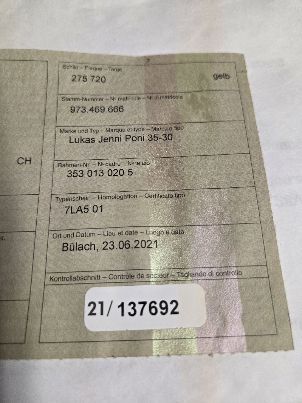 Veicoli elettrici: Elektromobil Lukas Jenny 3530 – Difettoso da Adliswil venduto da Ducatisti77 8