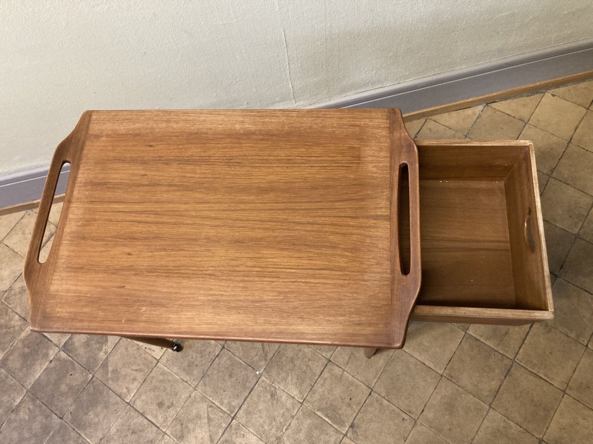Carrelli di servizio: Trolly Servierwagen Teak Danish Design Mid Century – Usato da liestal venduto da Nshana 1