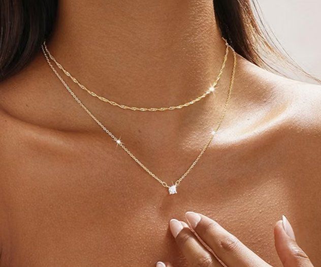 Catenine: 14K Gold/Silber Zirkonia Anhänger Halsketten – Nuovo e nell'imballaggio originale da Hemmental venduto da GoldundGlanz 2