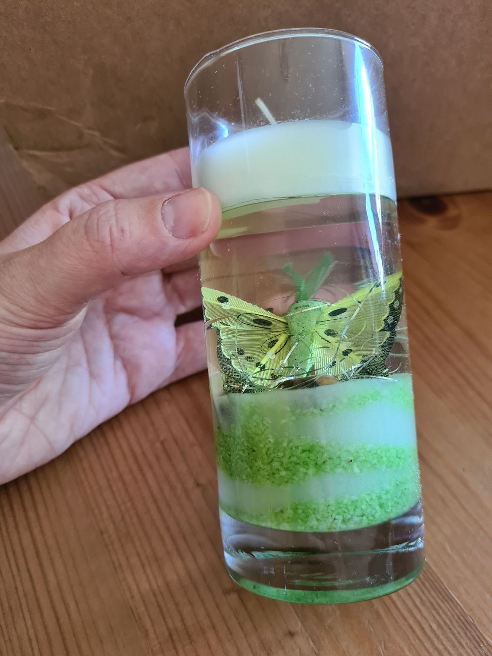 Candele: Dekorative Kerze mit Schmetterling im Glas  – Nuovo (secondo la descrizione) da Horw venduto da Mirii91 3