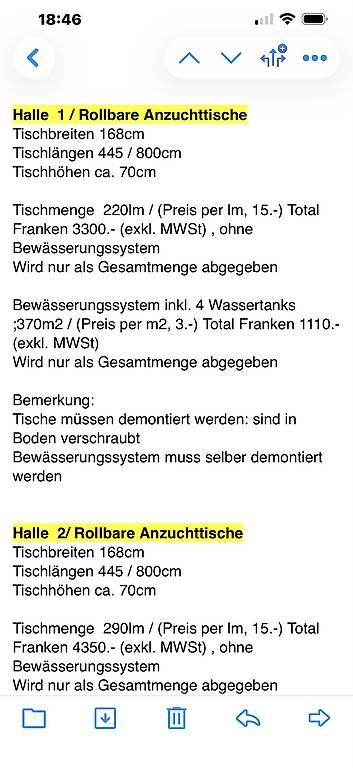 Tavoli: Gewächshaustische – Usato da Stans venduto da Benzen 3