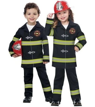 Feuerwehrmann Kostüm für Kinder – Gr. 3–4 Jahre
