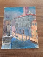 Gemälde Venedig Hans Wieland 1902-1975 Unikat Wasserfarben