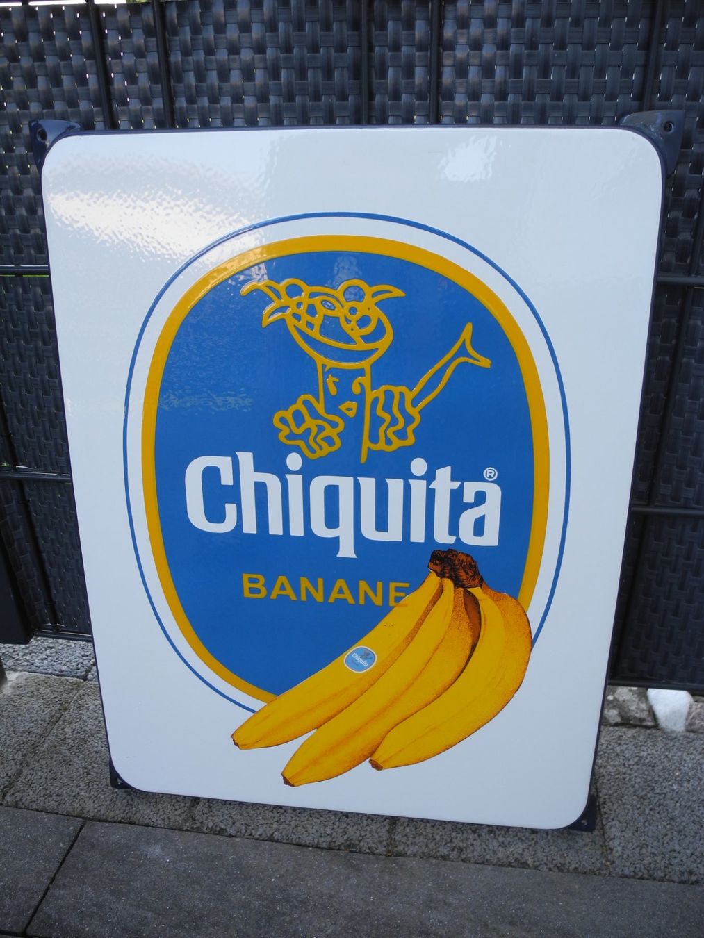 Insegne: GROSSES CHIQUITA EMAILSCHILD – Nuovo (secondo la descrizione) da Reinach AG venduto da Huckleberrysix 4