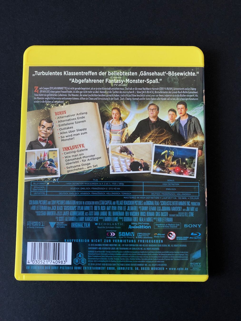 Alle DVDs: Gänsehaut (2015) - Bluray – Gebraucht aus Bern von McFlurry_88 1