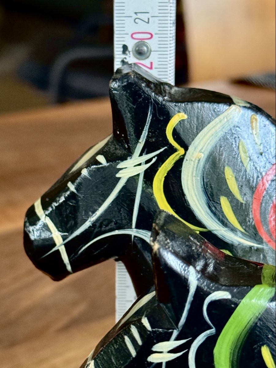 Statuette: Drei Dala -Pferde schwarz, Nils Olsson – Usato da Baar venduto da Freethy 4