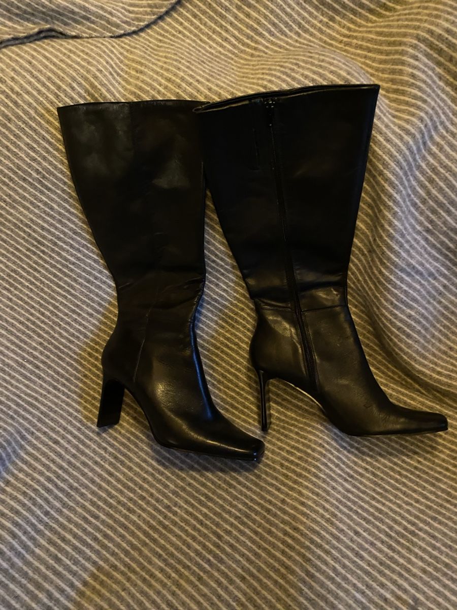 Scarpe da donna: Bottes en cuir noires 41 – Nuovo (secondo la descrizione) da Geneve venduto da Monthoux13