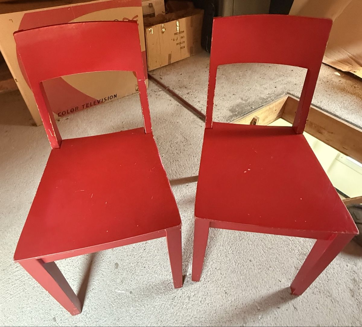 Sedie: Chaise rouge design 2 pièces – Usato da Henniez venduto da Pichurri 3