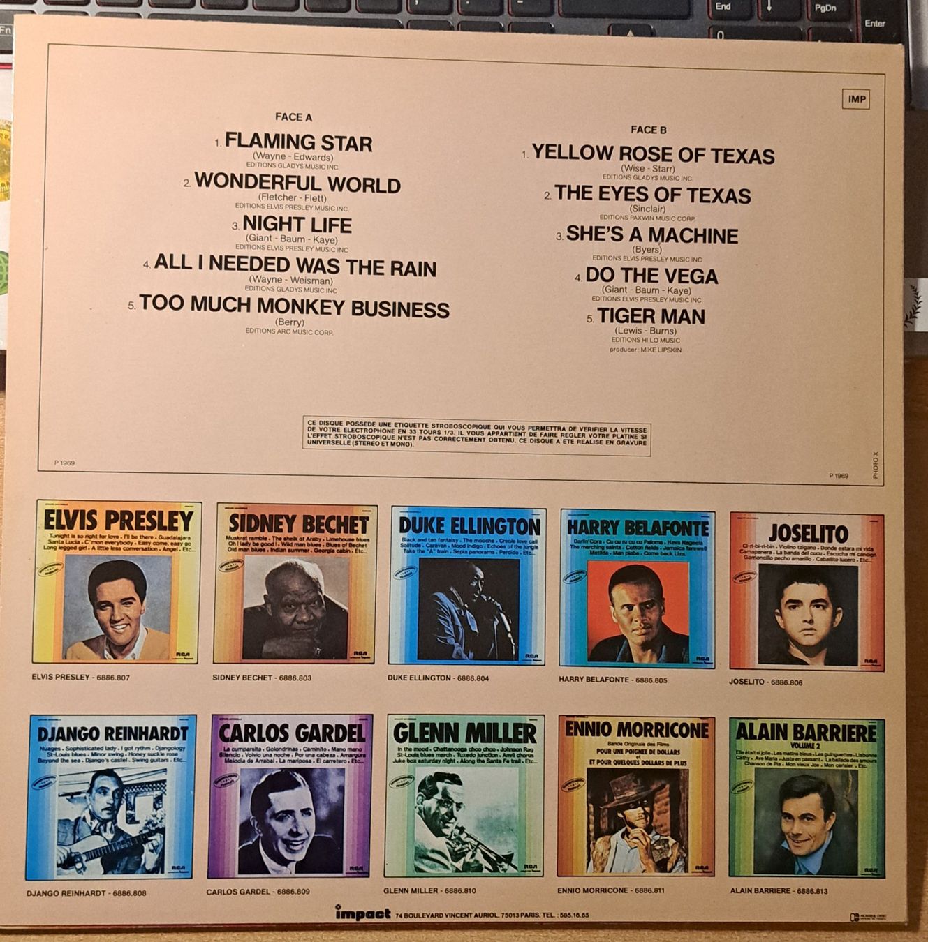 Dischi in vinile: 33 tours - Elvis Presley Volume 2 - 1969 – Usato da Cernier venduto da Poussetofiol 2