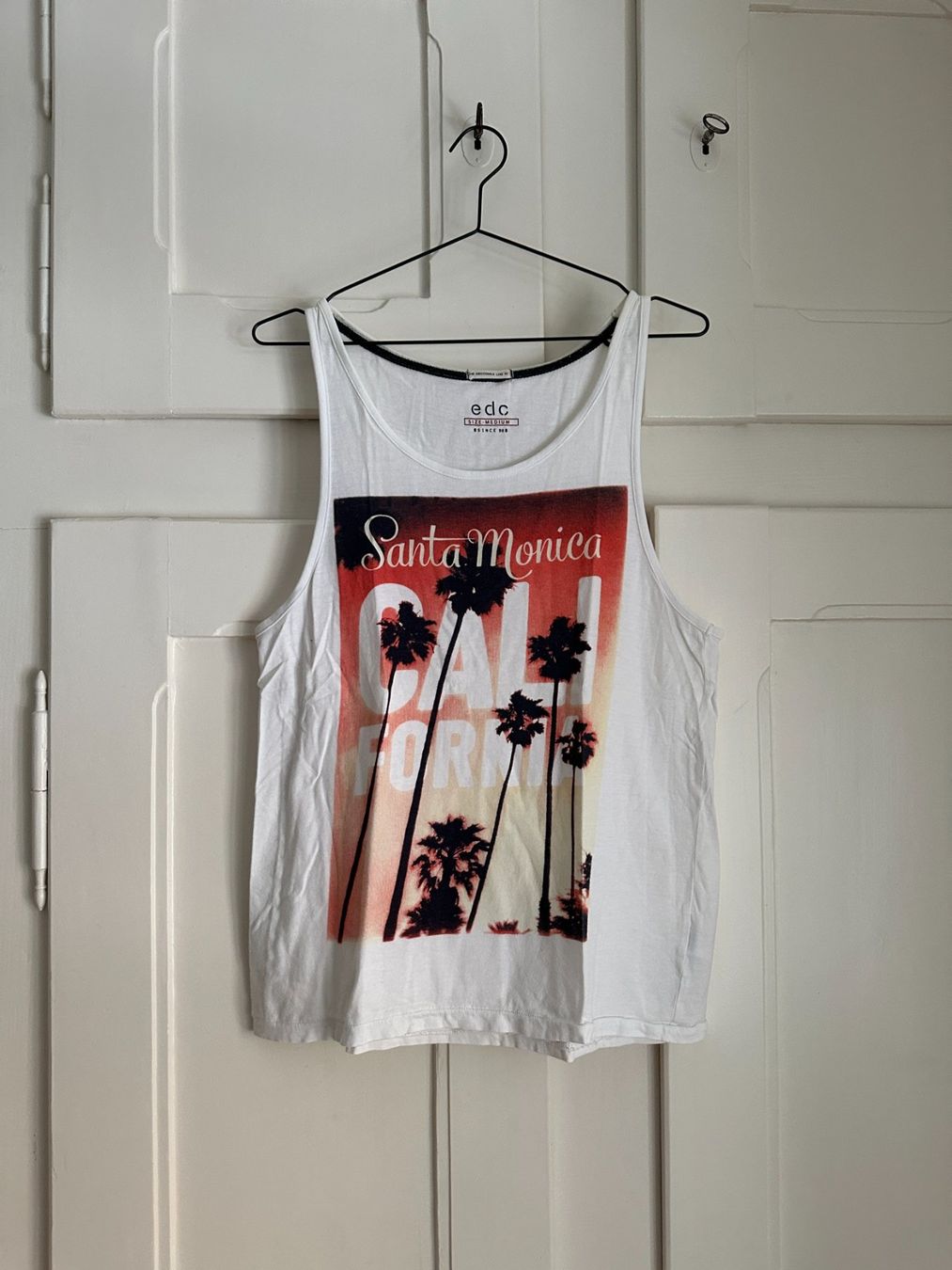 Esprit T-shirts: EDC ESPRIT - Tank Top weiss gemustert M – D'occasion à Zürich par Diazaio