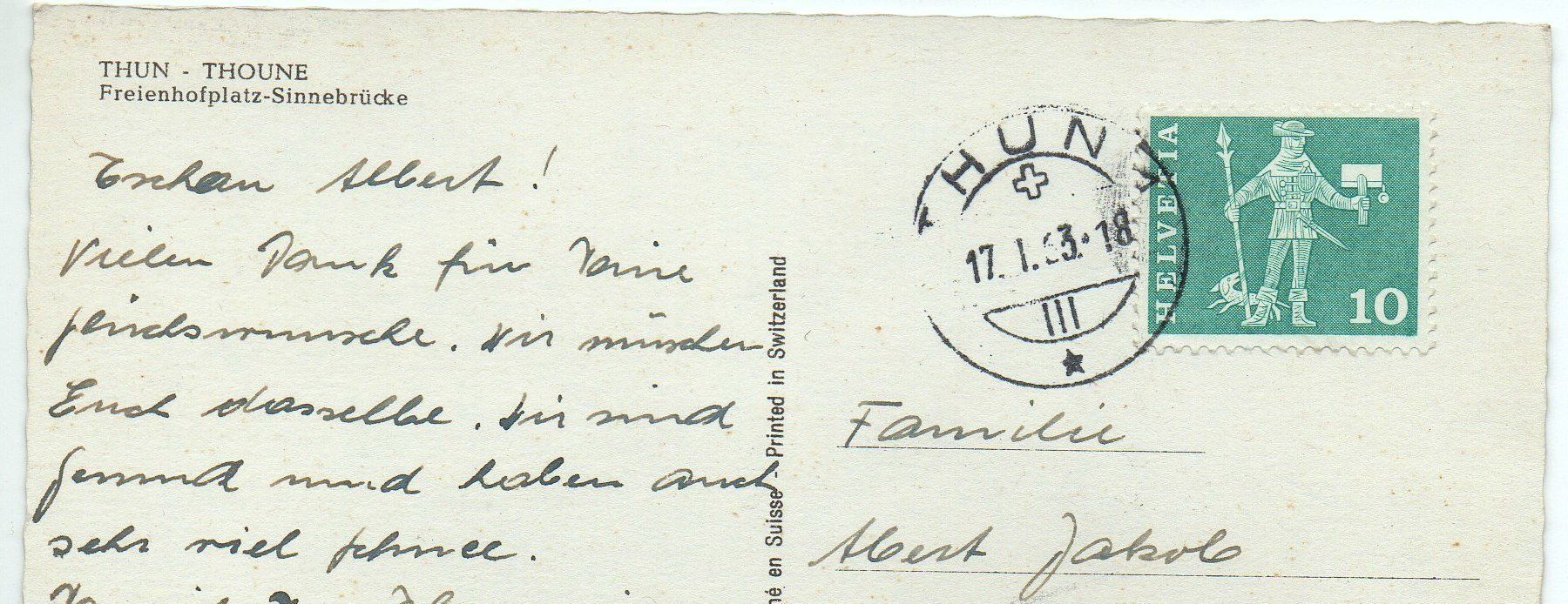 Cartes postales: THUN Hotel Restaurant Feienhof - Auto – D'occasion à Jona par philajona 1