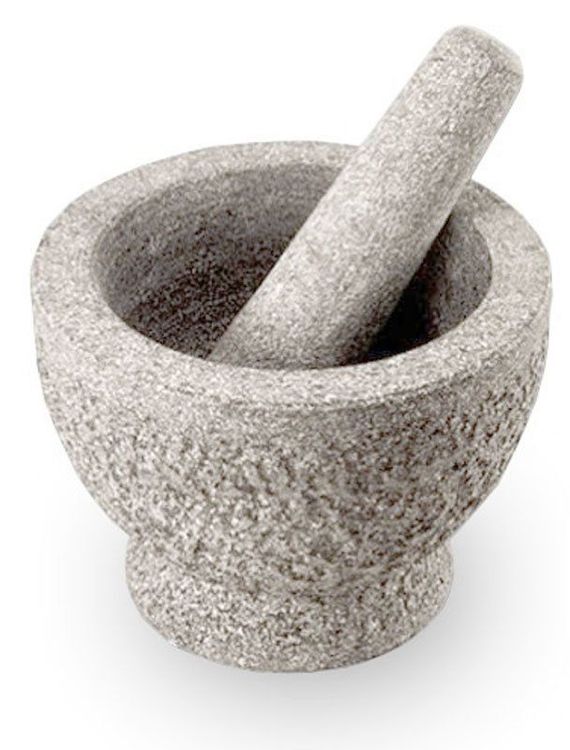 Mörser Aus Onyx-Marmor - Gewürzmörser Mit Stößel In Hochglanz