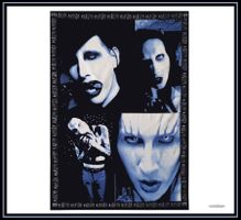 Fahne *Marilyn Manson* - Nr. J-1733 - gross