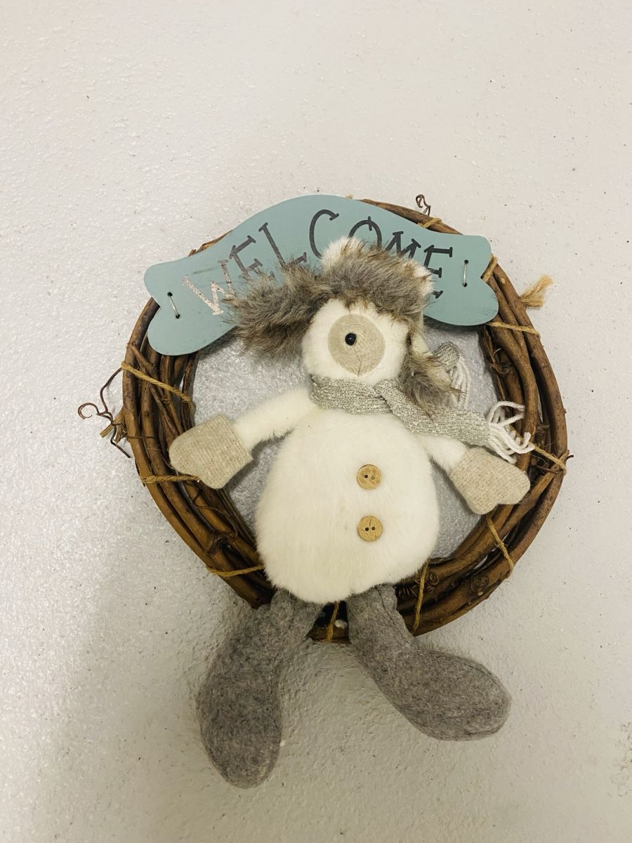 Tutte le decorazioni: Willkommens-Kranz mit Schneemann Figur – Usato da Hinwil venduto da Cookie_B