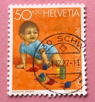 Nr.J 304 Kriechendes Kind Pro Juventute GESTEMPELT 1987 