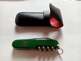 Sackmesser Charcuterie Vaudoise Grün & Etui  8 Funktionen