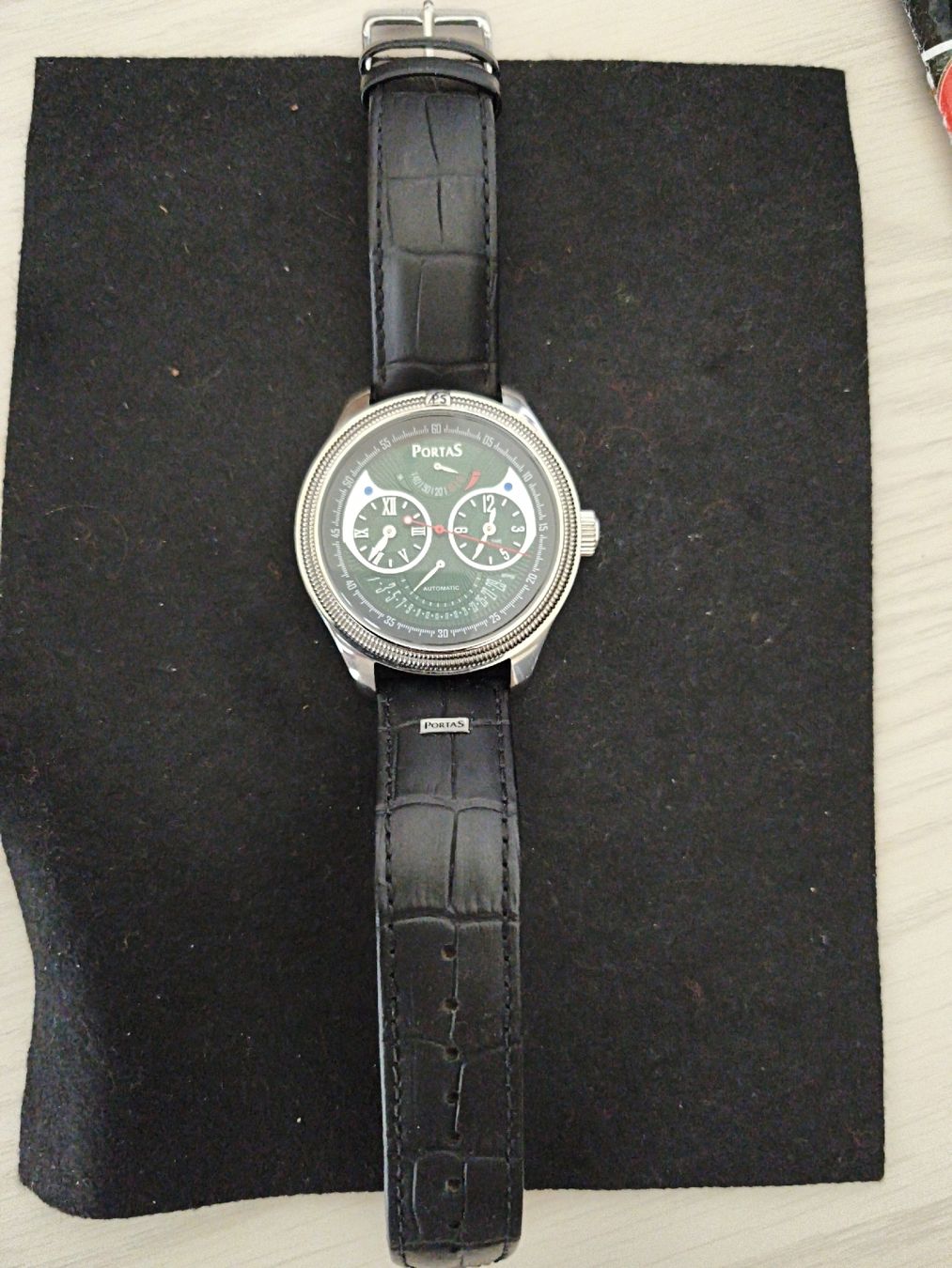 Portas Uhren: Portas Automatikuhr, Herrenuhr, Top Zustand, Lederarmband – Gebraucht aus Hinwil von dar_rm94