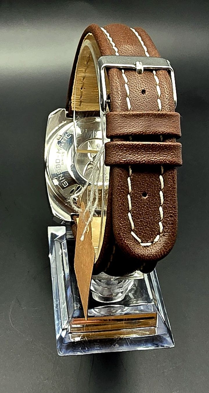 Ginsbo Watch Co Orologi: GINSBO MATIC ALS Automatic Movement Day, Date, Stahl – Usato da Neftenbach venduto da Taschen-Uhren 5
