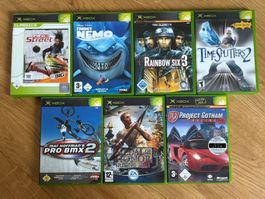 Konvolut 7x Xbox Spiele (Rainbow Six 3, Time Splitters, etc)