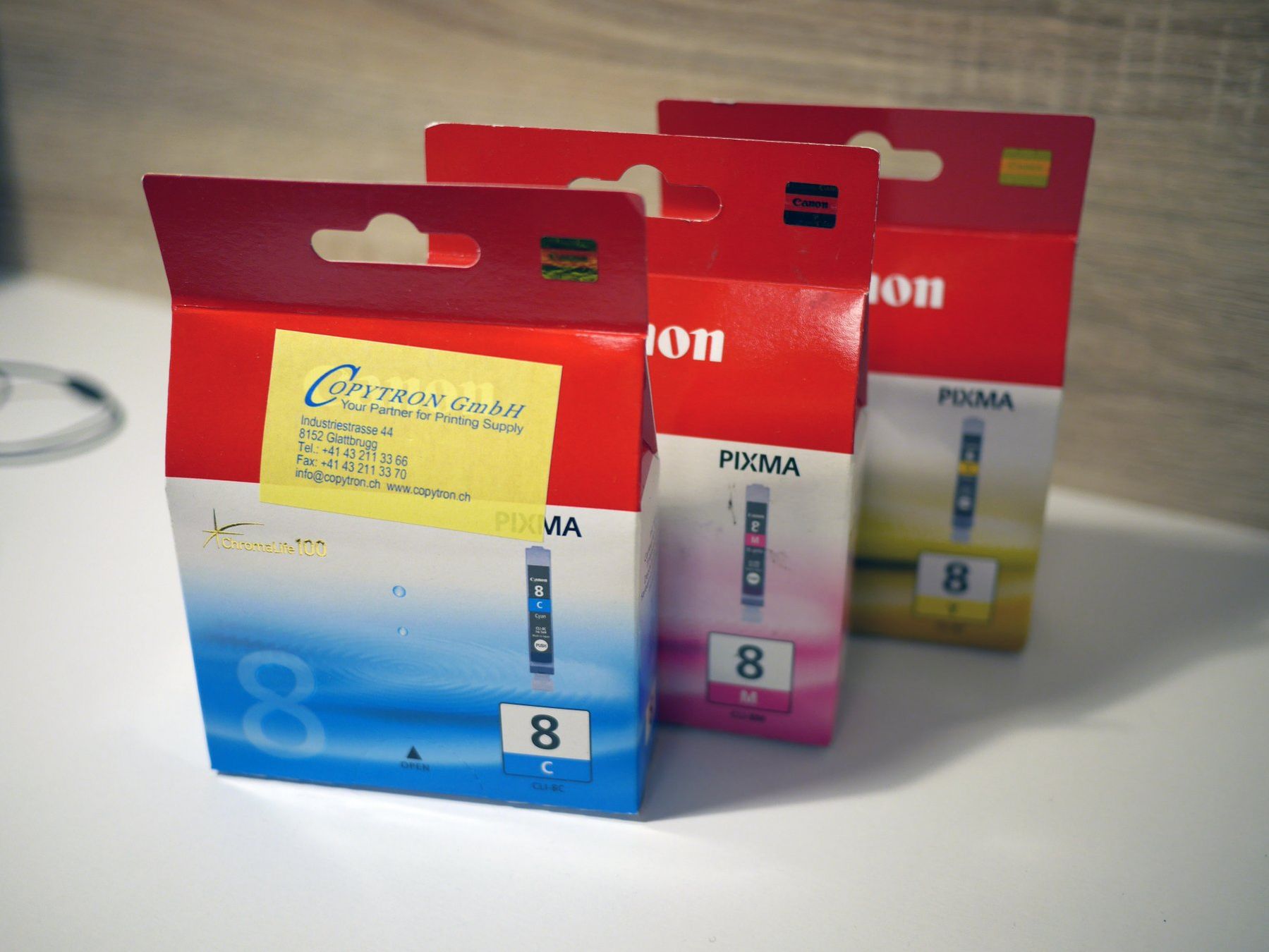 Pixma Cartucce per stampanti & toner: Canon CLI-8 ChromaLife 100 CMY Druckerpatrone – Nuovo e nell'imballaggio originale da Hombrechtikon venduto da caschreier