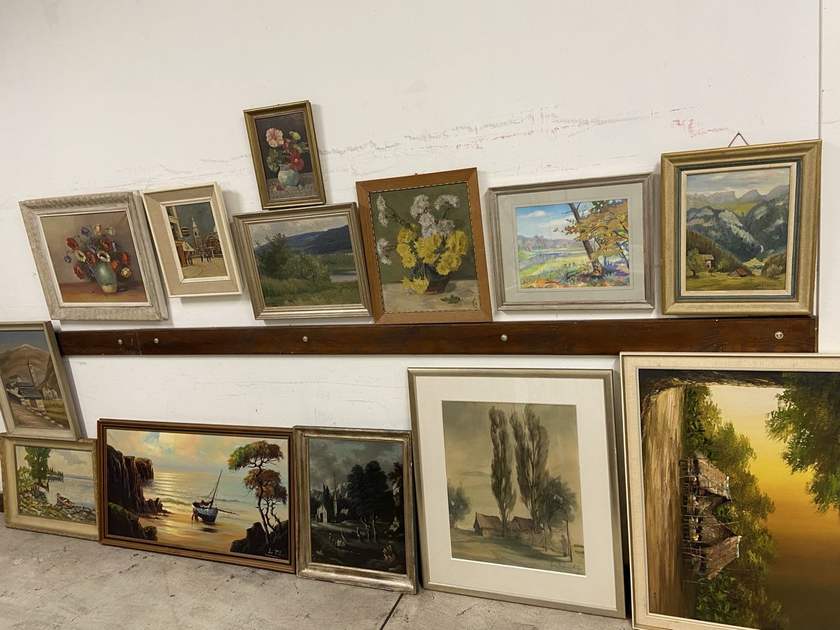 Dipinti: Diverse Gemälde, Grosse Lot – Difettoso da Dietikon venduto da brocki-eyra 6