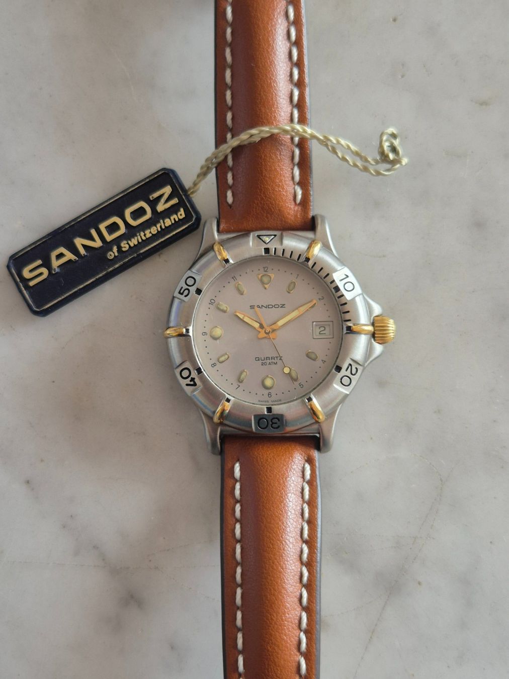 Sandoz Orologi: Montre Sandoz Quartz – Usato da Genève venduto da Leysin1450