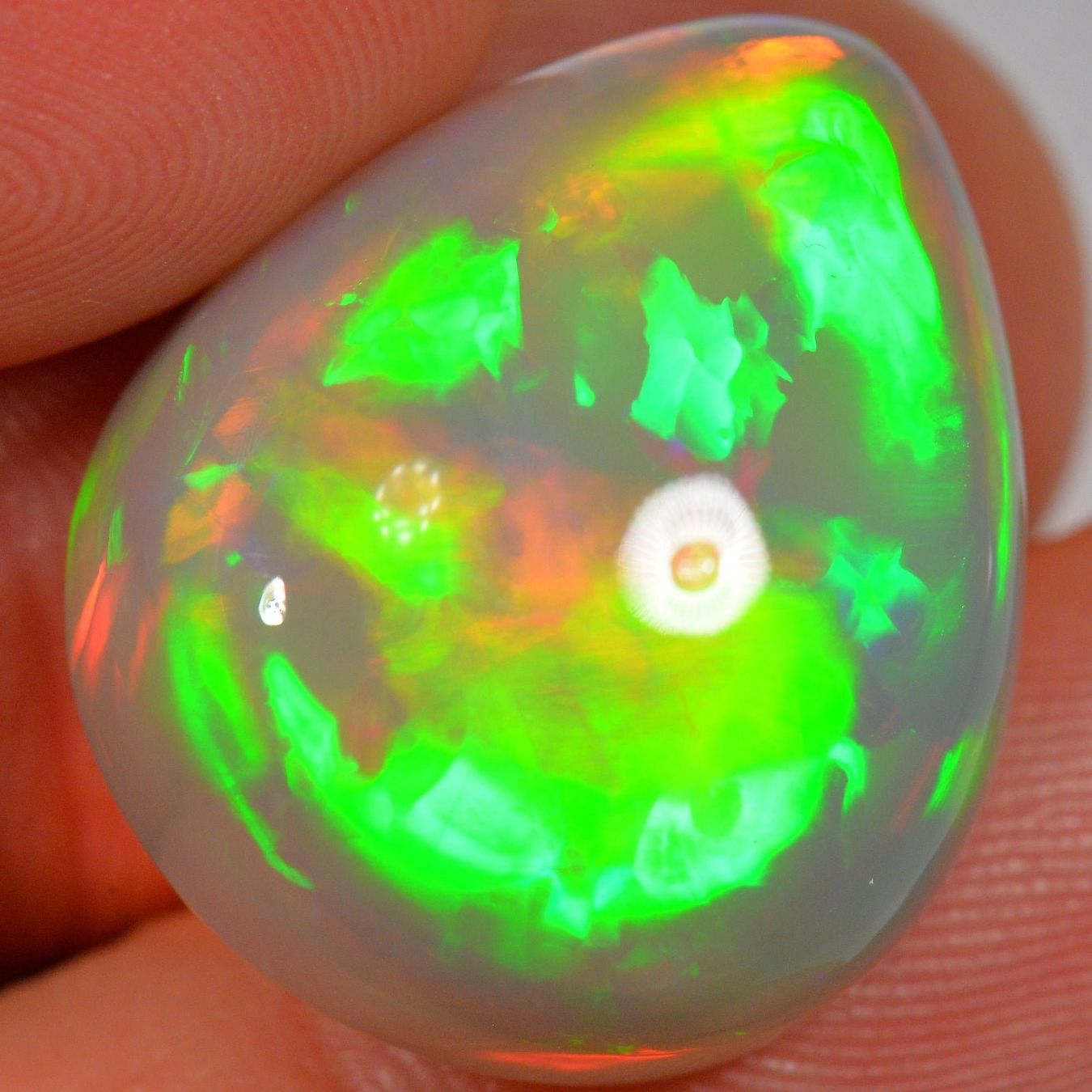 Edelsteine: 28.9 Karat - Glänzender Broadflash - Dunkler Äthiopischer We – Neu (gemäss Beschreibung) aus Rüti ZH von DeinOpal 1