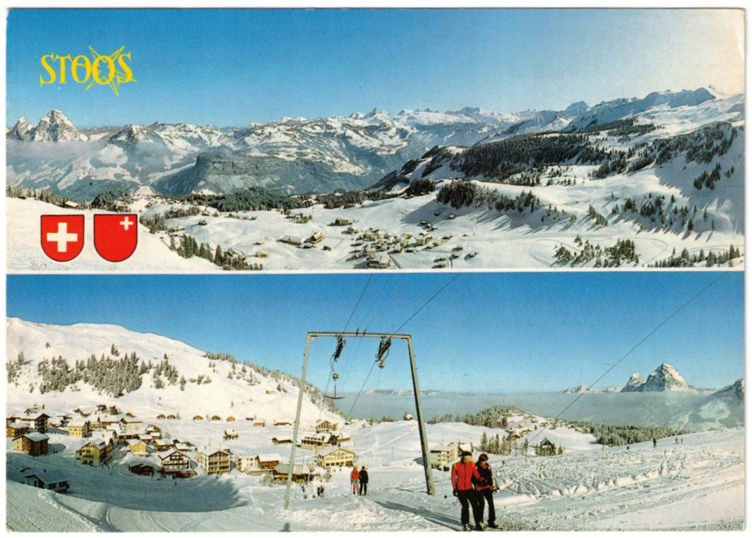Cartes postales: Stoos - 2 Bild AK – D'occasion à Binningen par Mountainrider