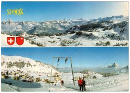 Stoos - 2 Bild AK