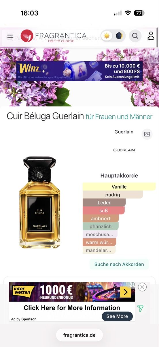Guerlain Profumi & Eau de Toilette: Guerlain Cuir Beluga, 2 ml – Usato da Sursee venduto da nst_czk2 1