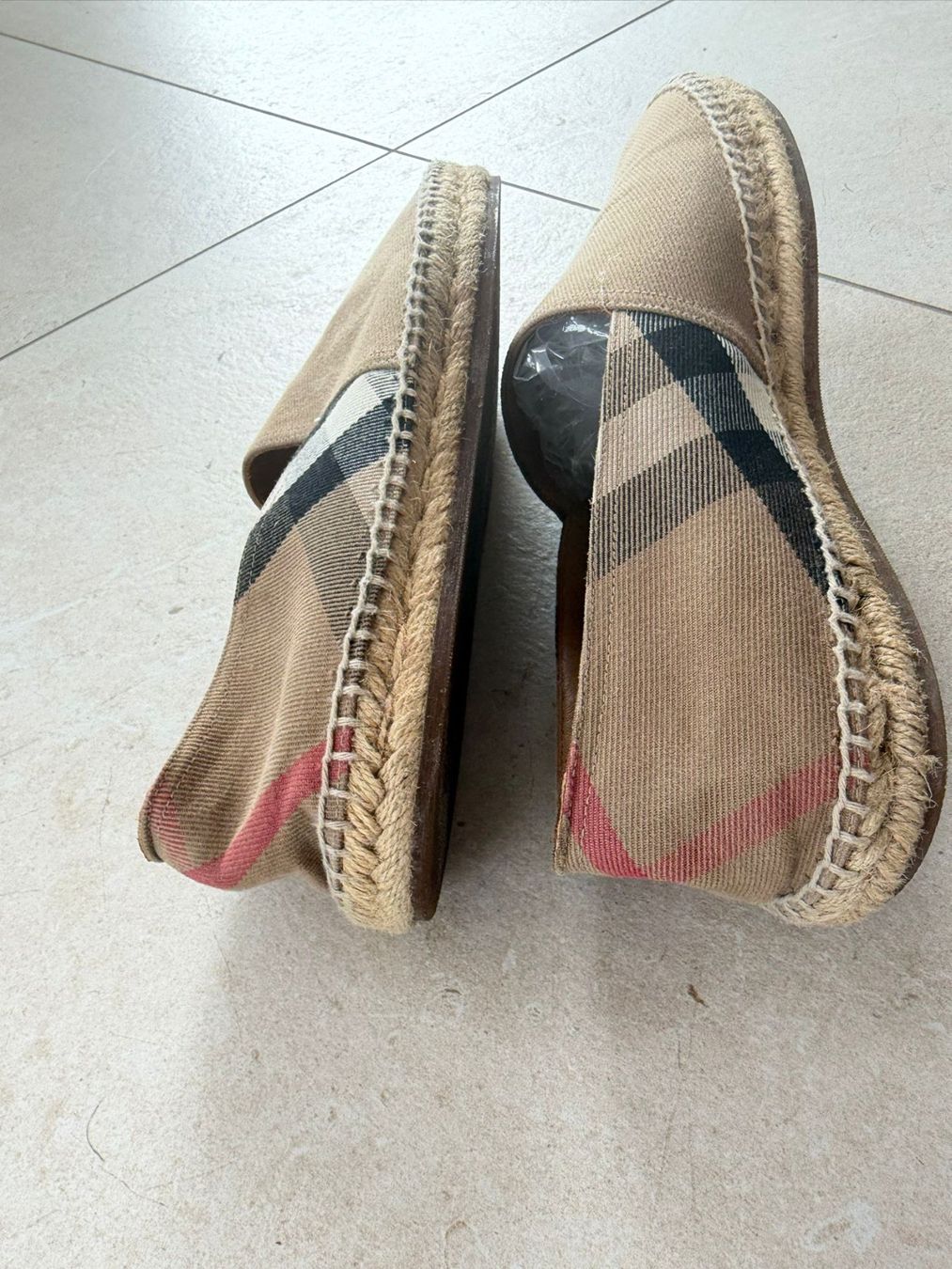 Burberry Scarpe da uomo: Burberry Canvas Check Espadrilles, Size 42 – Usato da Wilen b. Wollerau venduto da ccgold 3