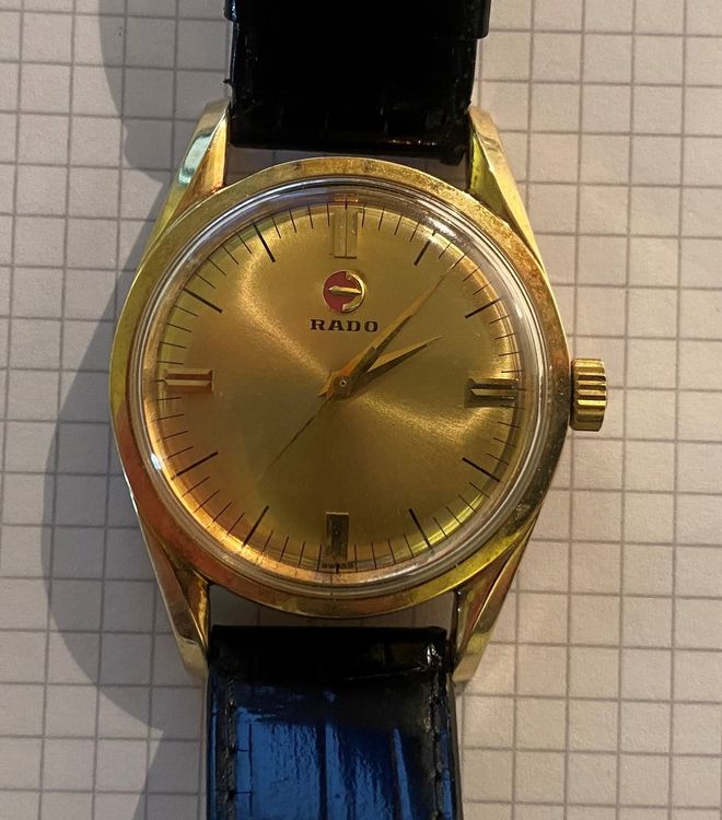 Vintage Gold Uhr Rado Tresor / Senior Luxus Automatic 50er (Gebraucht ...