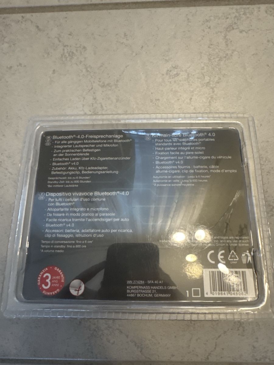 Sistema di controllo: Bluetooth 4.0 Freisprechanlage mit Kfz-Laden-Funktion – Nuovo e nell'imballaggio originale da Pfäffikon SZ venduto da Anfh8806 1