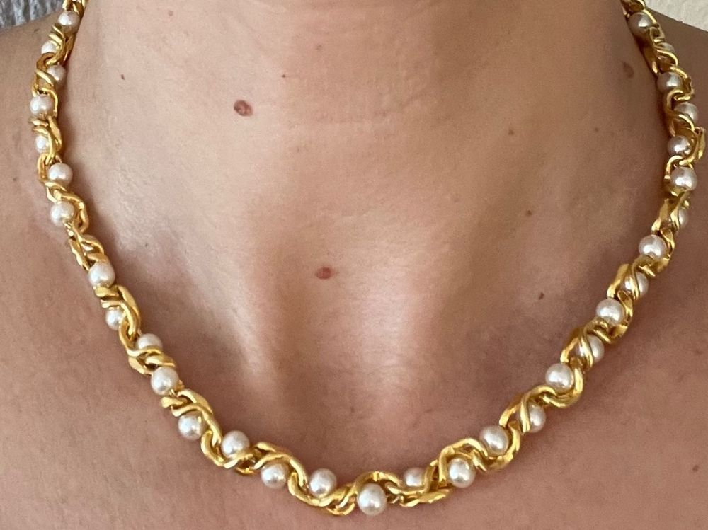 Ancien Collier Perles D'eau Douce Véritable - Bijou Vintage, Occasion