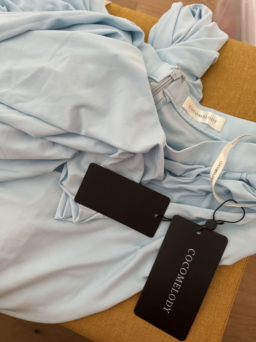 Kleider: Hochzeit Kleid Blau EU Grösse40, UK12 – Neu und originalverpackt aus Aristau von Evelinik 2
