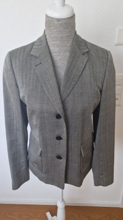 Daks Blazer grau Wolle Seide Gr. 38