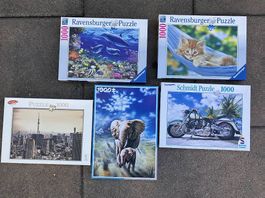 5 x 1000 Puzzles von Ravensburg