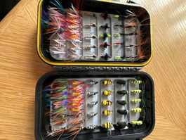 Trochenfliegen Set zum Fliegenfischen angeln
