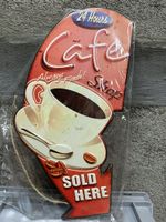 Cafe sold here kaffee verkauf hier