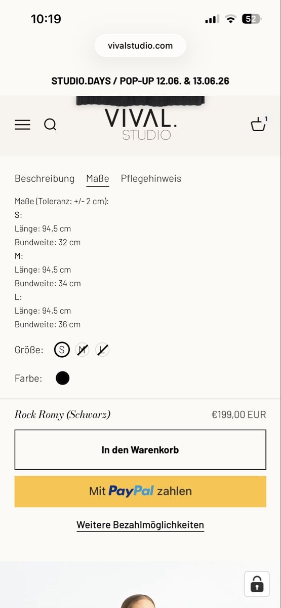 Gonne: VIVAL Studio Rock Romy (ivory) - Gr. M – Usato da Andwil SG venduto da nin_y2zm 6