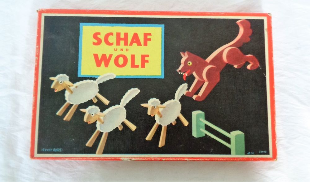 Schaf und Wolf Belagerungsspiel zirka 40er Jahre / Spear Kaufen auf Ricardo