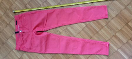 Pinke /rot Benetton Jeans, Skinny, Grösse 28, Sommer-Look!