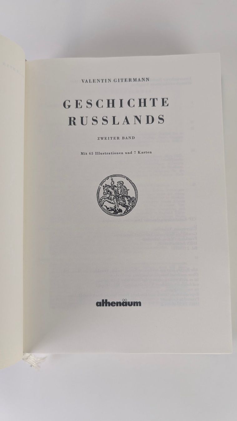 Bücher: Geschichte Russlands Valentin Gitermann 3 Bände 1987 – Gebraucht aus Zürich von 1.Simon 4