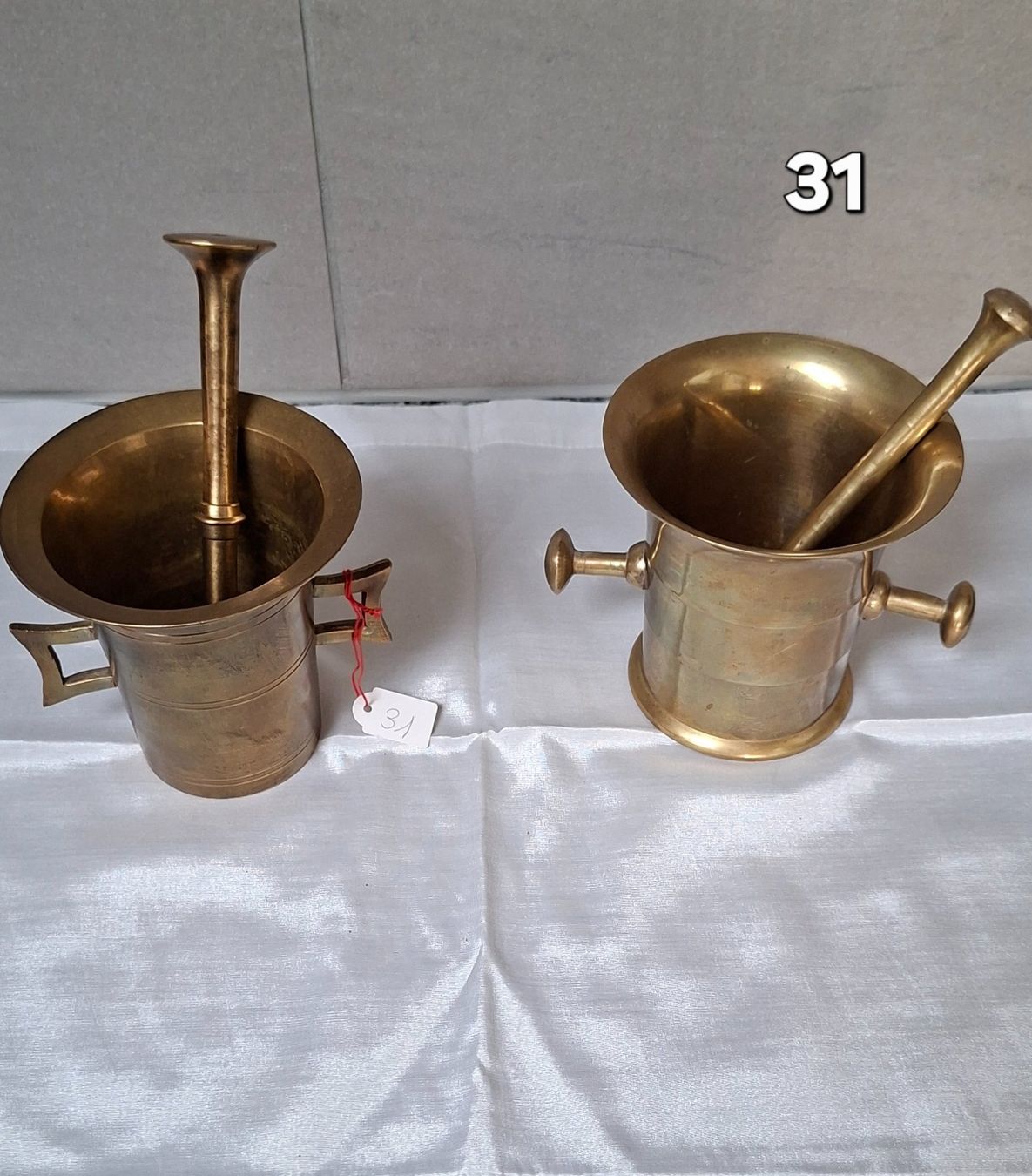 Altro per cucinare: 2 Stück Mörser mit Stössel Messing – Usato da Möhlin venduto da teddybaer8