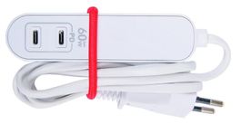 Ladegerät 2x USB-C 60W - SKROSS Travelstation  1.5m 69.20601