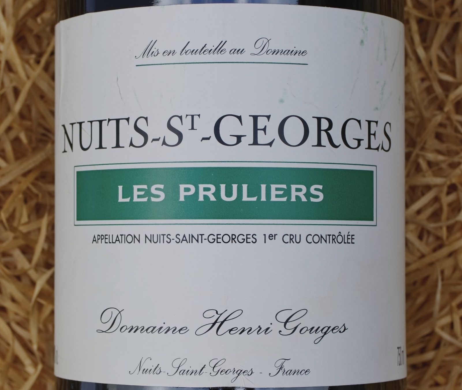 Wein: NUITS–SAINT–GEORGES 2008 "1er Cru Les Pruliers" H. Gouges – Gebraucht aus Onex von