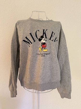 Grauer Mickey Mouse Sweatshirt/Pullover