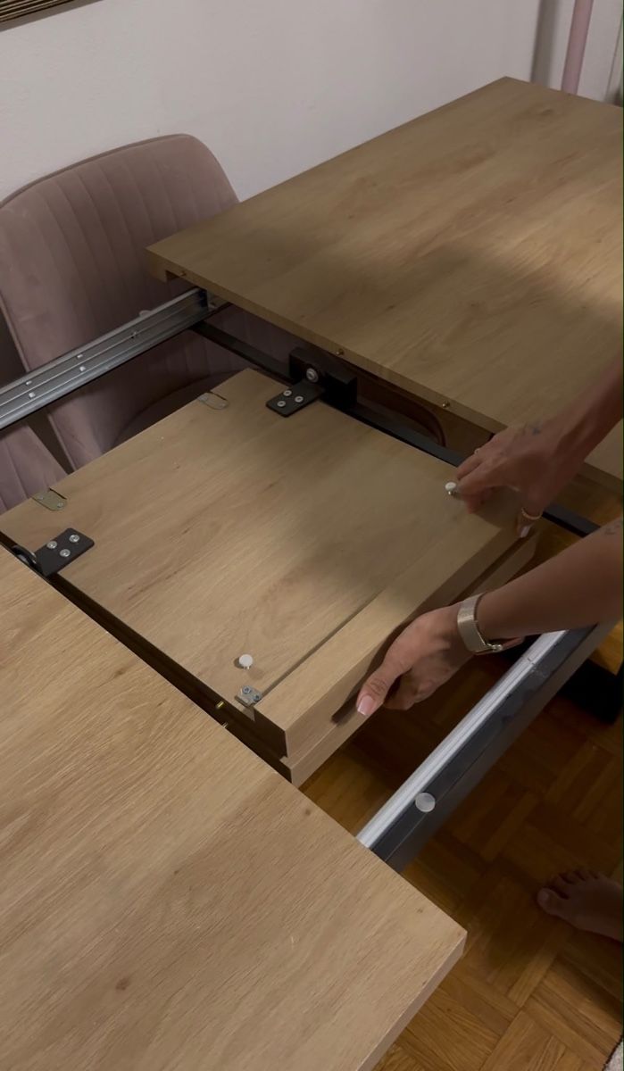 Tische: Extendable Dining Table Oak Look 200cm x 100cm – Gebraucht aus Lausanne von musk-77 4